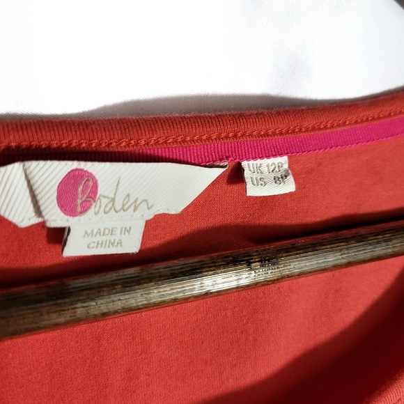 Boden Jessie Jersey Floral Knit Dress 8P - Picture 4 of 7